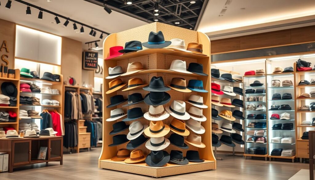 Cardboard Hat Display Stand Design