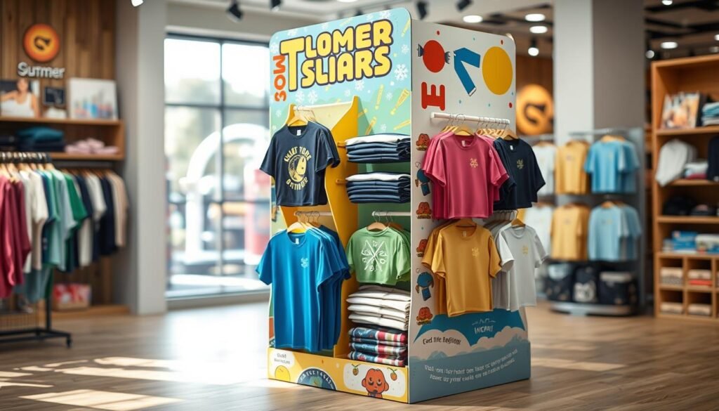 China Cardboard T-Shirt Display Stand