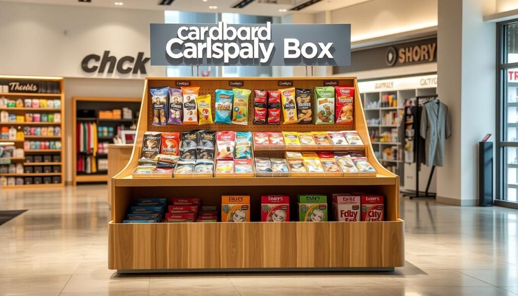 cardboard counter display rack
