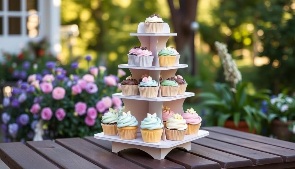 cardboard cupcake tower stand