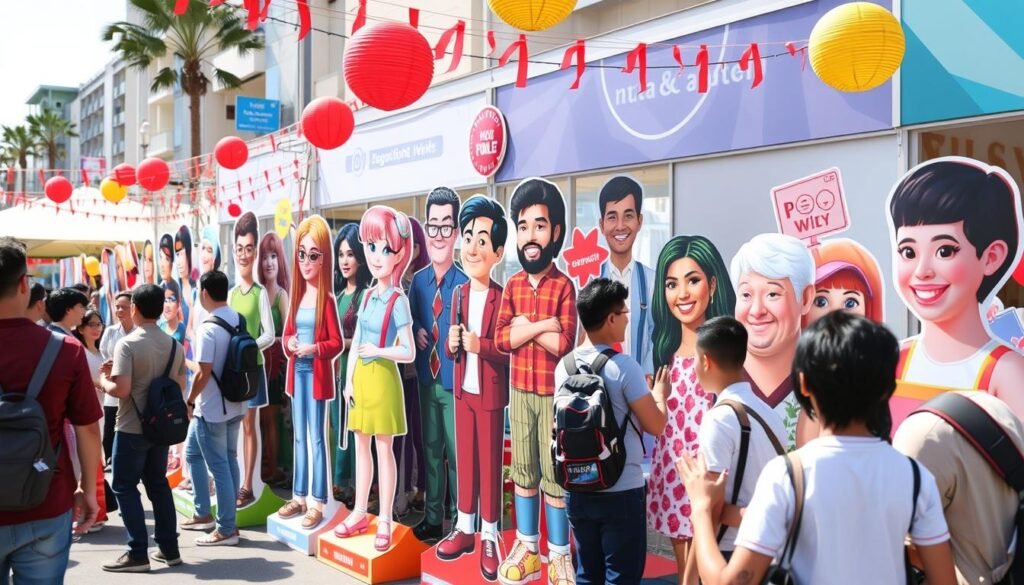 cardboard cutouts