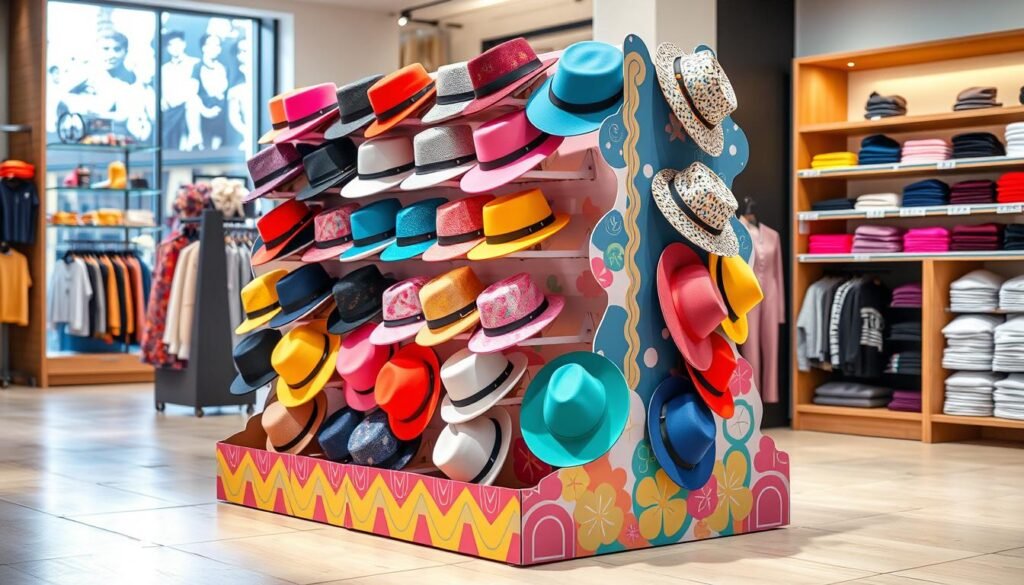 cardboard hat display stand