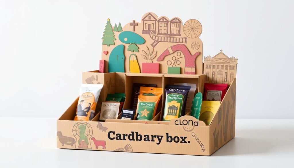 cardboard tabletop display