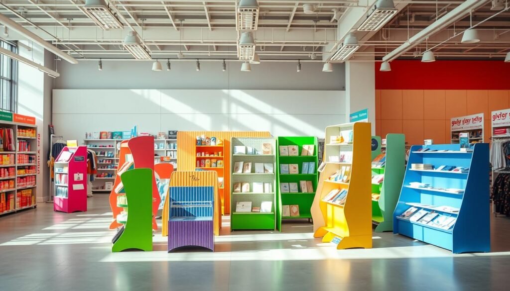 corrugated display stands