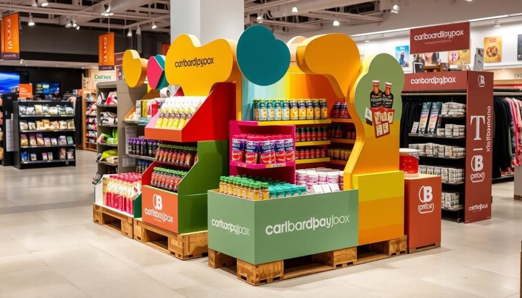 creative cardboard pallet display for promotion