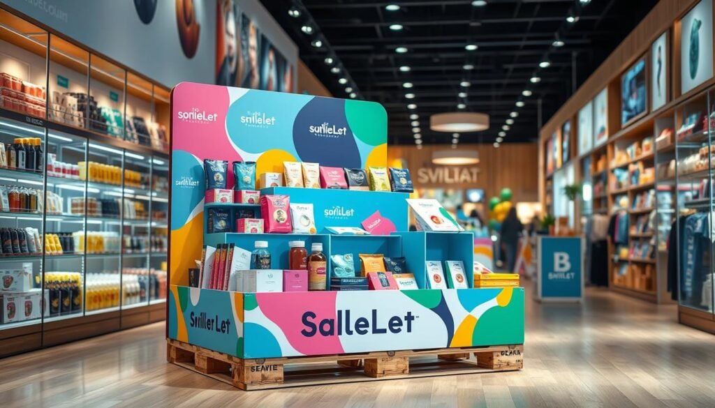 creative cardboard pallet display for promotion