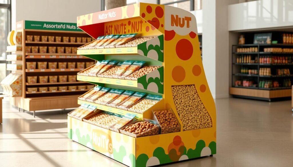 custom cardboard display for nuts