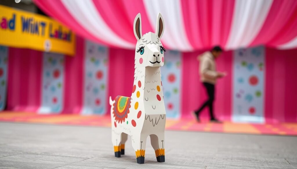 lama standee for events