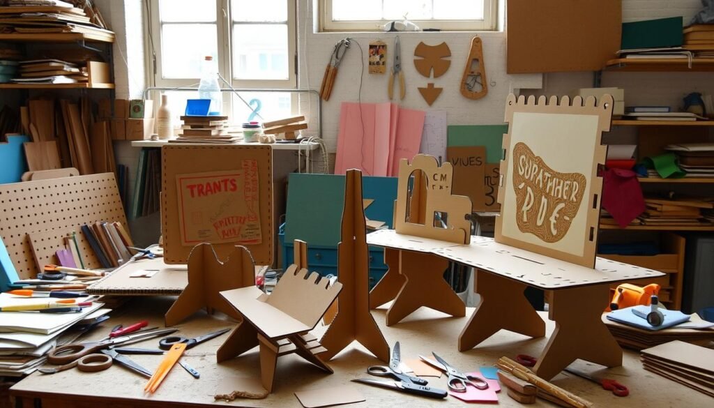 Cardboard Display Stands Construction