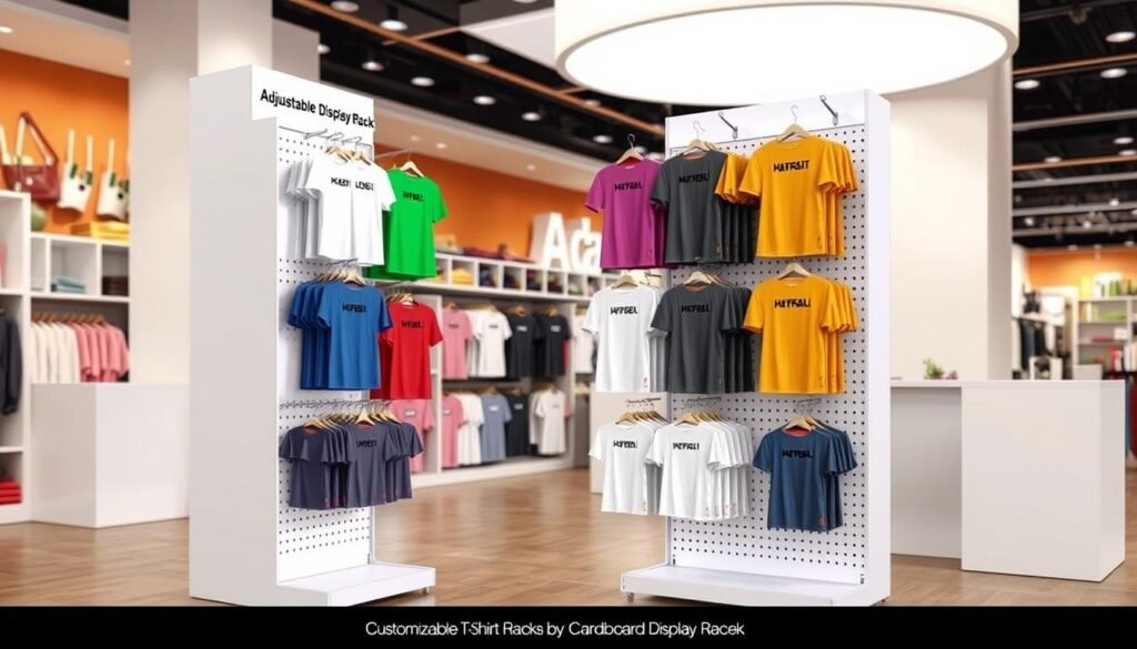 Customizable T-Shirt Display Racks