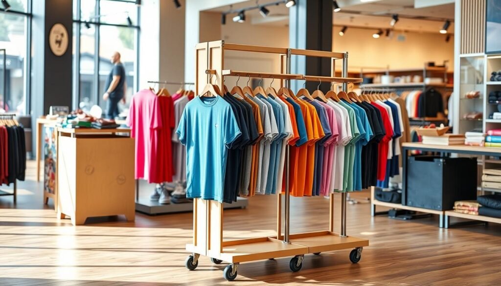 Portable Clothing Displays with Mobility Features