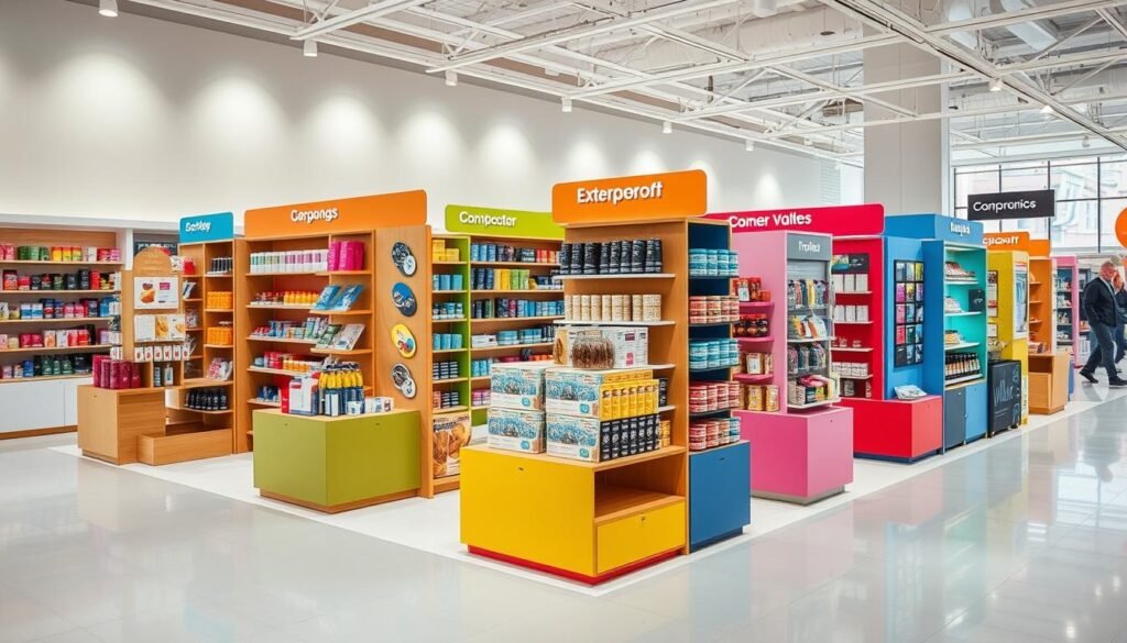 cardboard display shelves