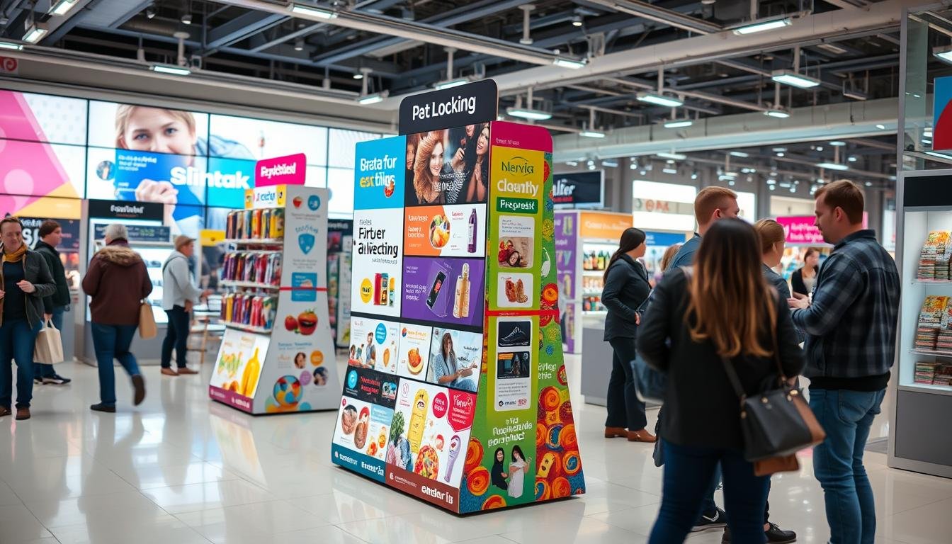 cardboard floor standing advertising display