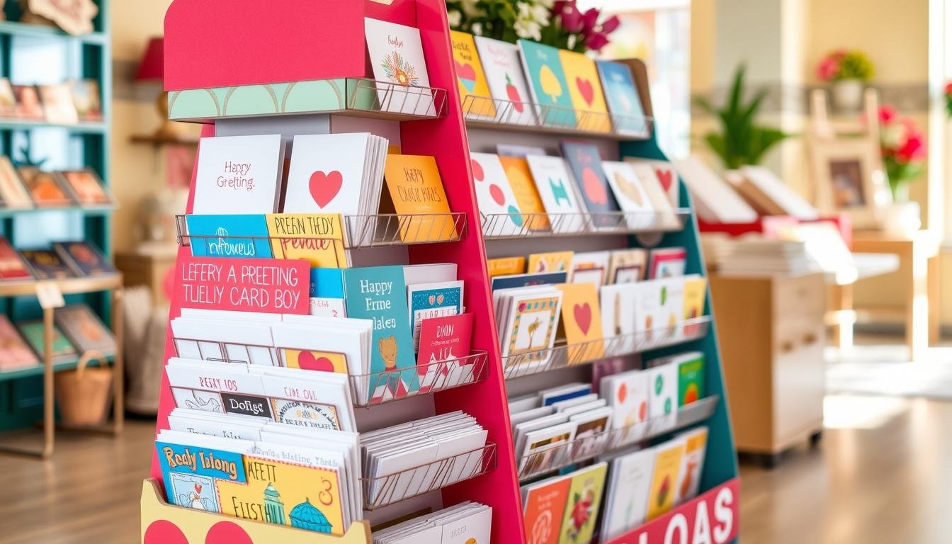 cardboard greeting card display racks