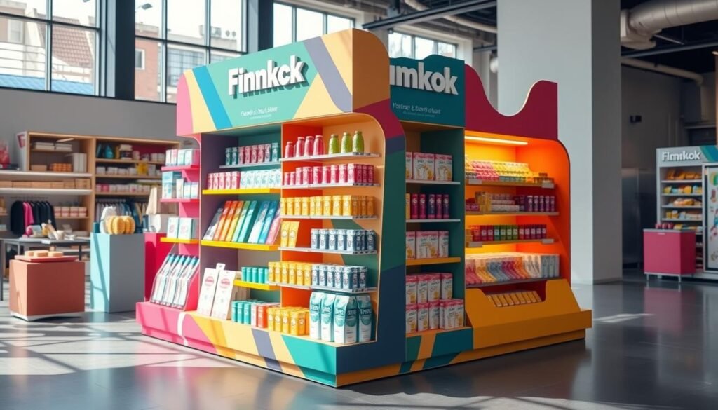 cardboard retail display stand