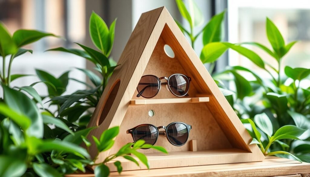 cardboard sunglasses display floor stand