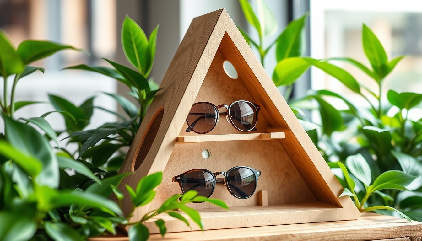 cardboard sunglasses display floor stand