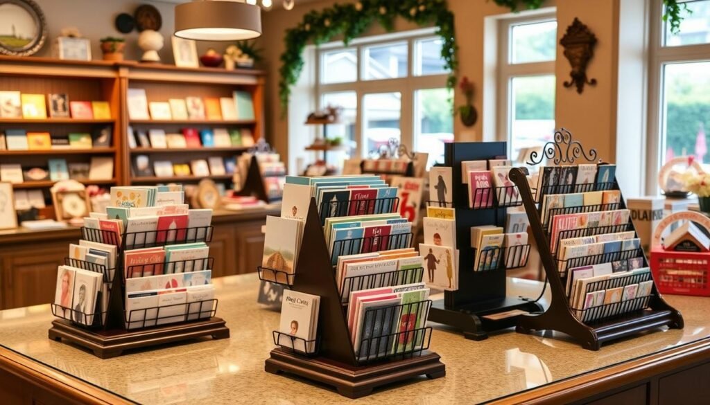 countertop card display racks