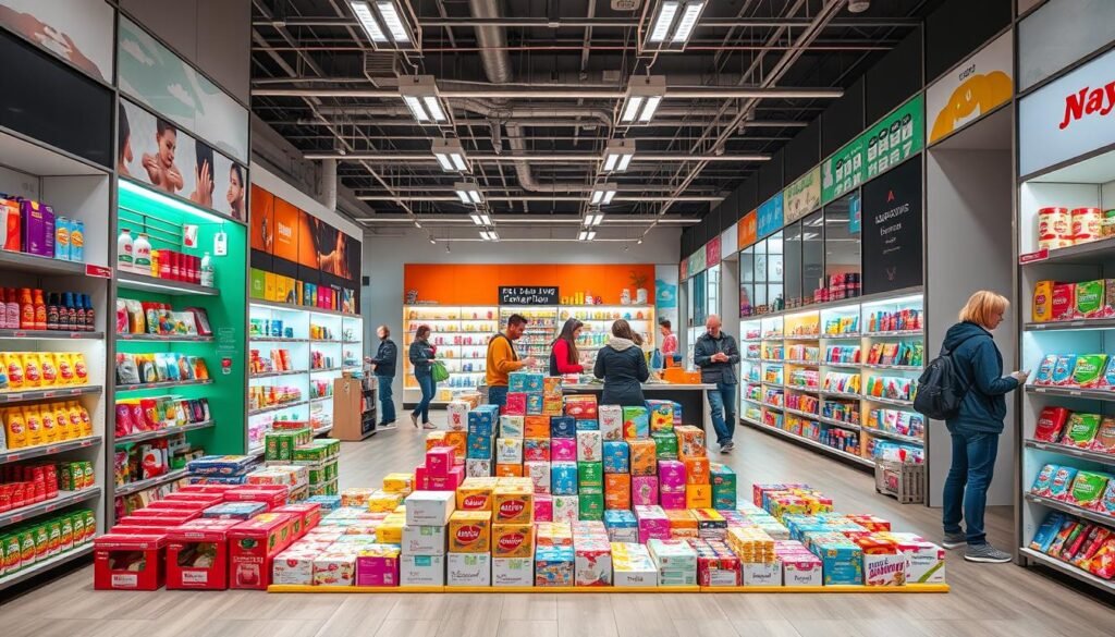 floor merchandising display