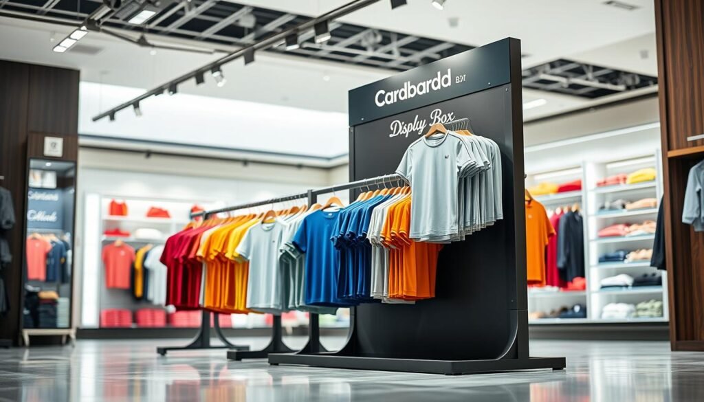 portable T shirt floor display stand