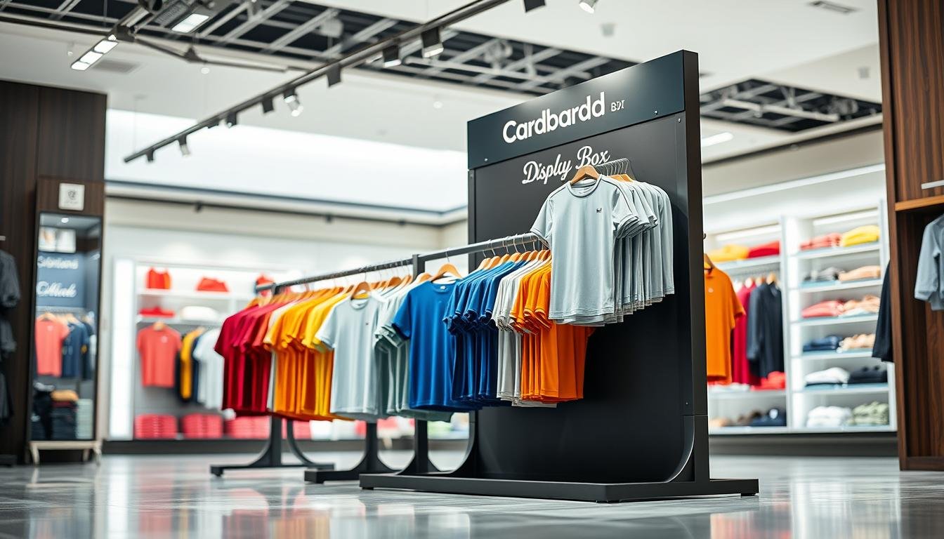 portable T shirt floor display stand