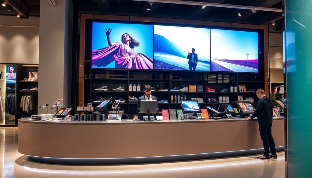 pos counter display