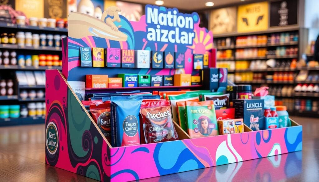 promotional cardboard counter display