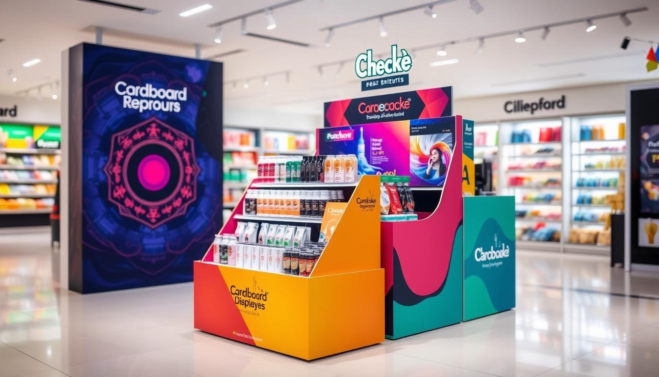 promotional cardboard counter display