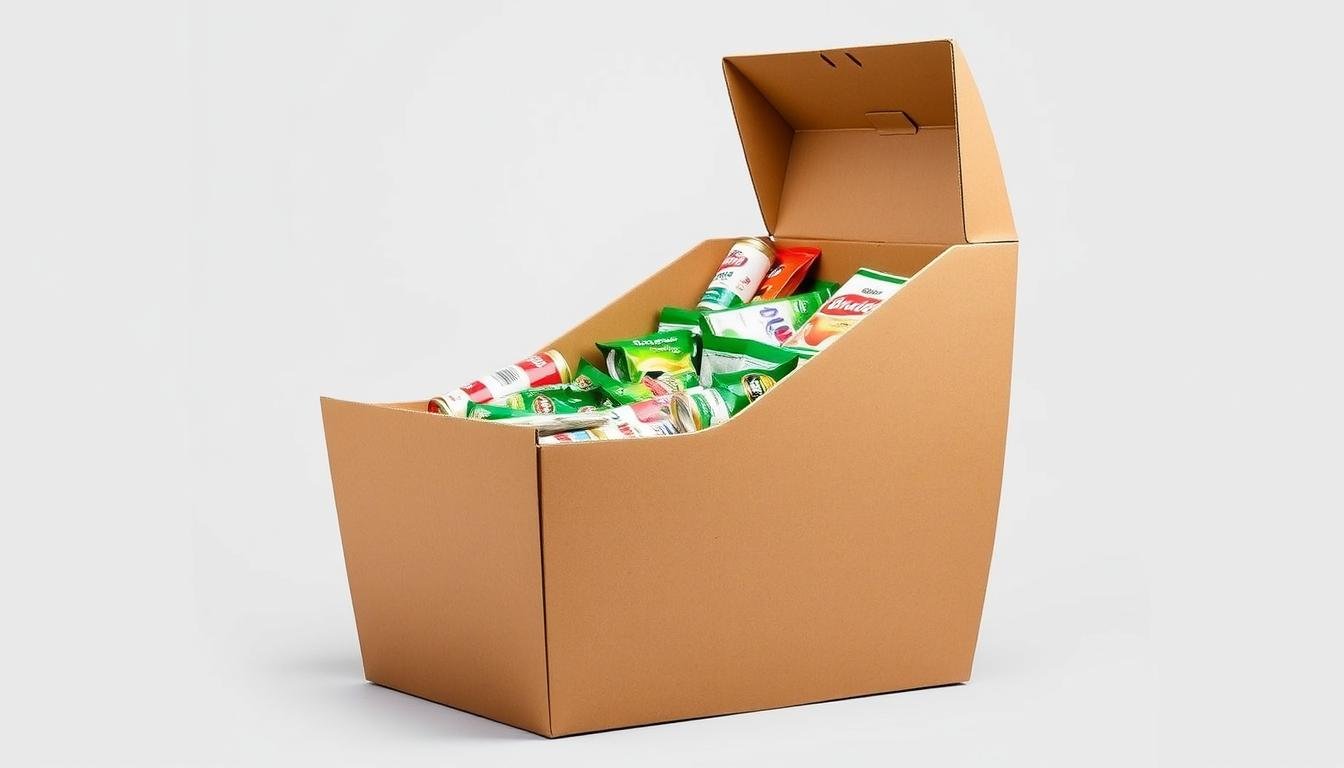 Corrugated Dump Bins with Insert and Removable Lid